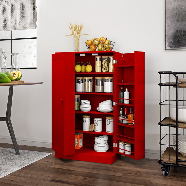 Breakwater Bay Kitchen Pantry Cabinet With 6 Adjustable Shelves ...